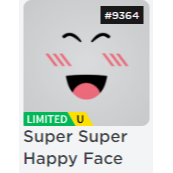 Collectibles Super Super Happy Face In Game Items Gameflip - roblox happy face roblox