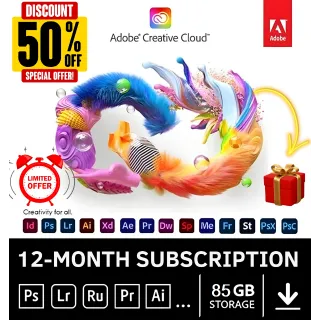 adobe creative cloud all apps 1 year