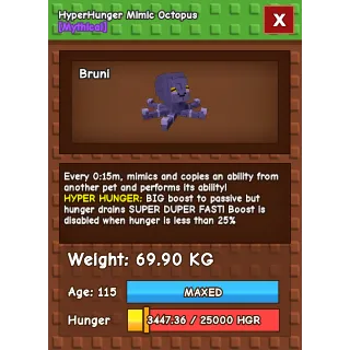 HYPER HUNGER MIMIC OCTOPUS!