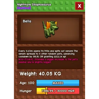 NIGHTMARE DILO 40KG!! CHEAP PRICE!!