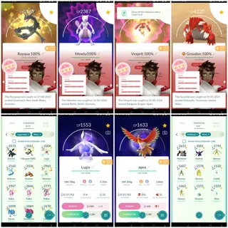 | PREMIUM Pokémon GO Account For Sale – LVL 71| Rare Collectibles Apex Ho-Oh & Apex Lugia  | Shiny Mew | Shundo Rayquaza | 