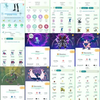 | Level 71 | 526+ Legendary Pokémon | 438 + Shinies | 44K Pokecoins | SHINY MEW  | 2722 RARE CANDY |