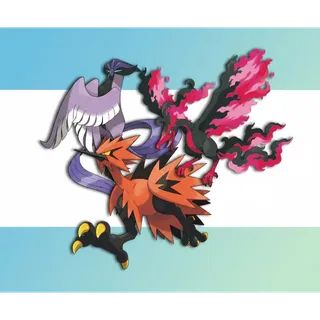 Shiny Galarian birds: Articuno / Moltres / Zapdos With Stardust free Trade 