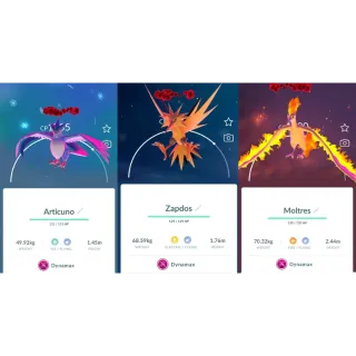 Dynamax Articuno/Zapdos/Moltres Non-