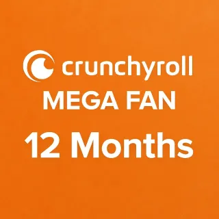 Crunchyroll Mega Fan – 12 Months Account