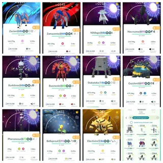 Lvl 71 Account 199 plus legendary  |shiny 240 Plus | hundo 47 Plus | 8.4 MILLION STARDUST