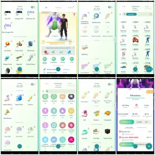 Premium Lvl 70 Account 25M Stardust 167 Legendary 322 shiny 131 Hundo Year 2019 Account 
