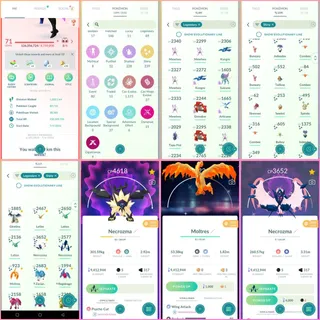 | Level 71 ( creation year 2016 ) | 89+ Legendary Pokémon | 239 + Shinies || 758 rare candy |