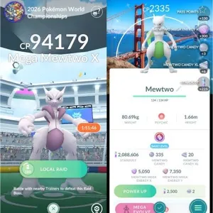 Ultra Rare Mewtwo with San Francisco Location background trade 