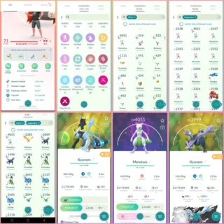 | Level 71  | 610+ Legendary Pokémon | 212 + Shinies | 43 Raid passs| 321 rare candy |