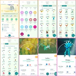 | Level 71 ( creation year 2018) | 124 + Legendary Pokémon | 329  + Shinies | | 226 +  rare candy | old shiny legendary 