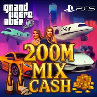GTA V | PS5 |  200 + Million in Assets + Cash-Cars | Random RP 1-25 | Male/Female |