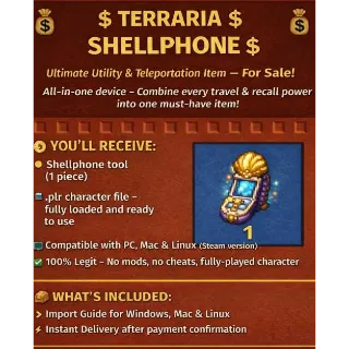 Terraria Shellphone – Ultimate Trave