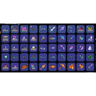 🌌 Terraria Endgame Bundle OP💥 | Solar ☀️ Vortex 🌪️ Nebula 🌠 Stardust ✨ Sets + Items + Wings and MANY MORE