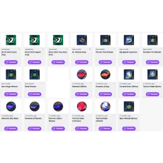 [34 DROPS] 💜 19 Crates + 5 Wheels + 3 Paints (Nemesis) + 2 Effects | Rocket League