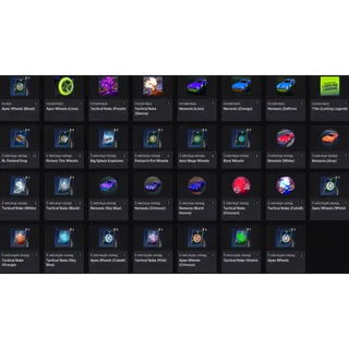 [60 DROPS] 💜 Wheels + Explosions + Paints | Rocket League Twitch Account