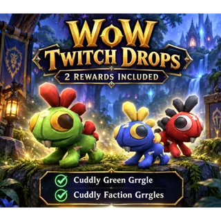 [WoW] World of Warcraft - Cuddly Green Grrgle + Cuddly Faction Grrgles