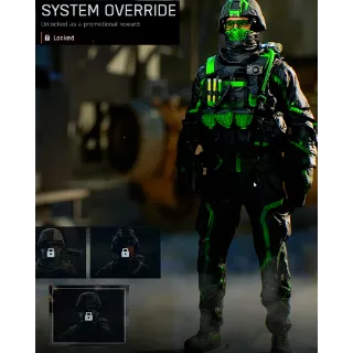 Battlefield 6 System Override Soldier Skin - Official KEY