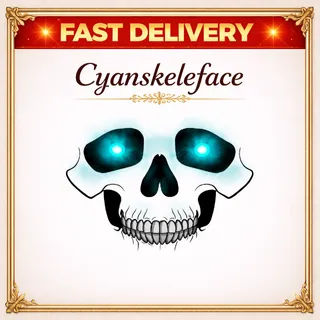Cyanskeleface Face Toy Face Code Avatar [Deliver in 1hr - 48hr]