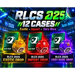 RLCS 2025 x12 Cases | Rocket League Twitch Drops