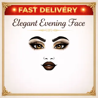 Elegant Evening Face Toy Face Code Avatar [Deliver in 1hr - 48hr]