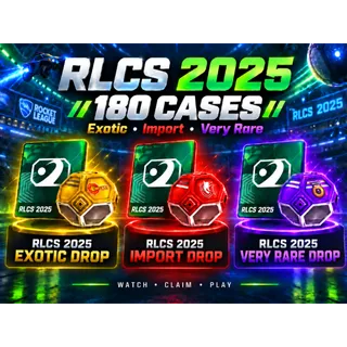 RLCS 2025 x180 Cases | Rocket League Twitch Drops