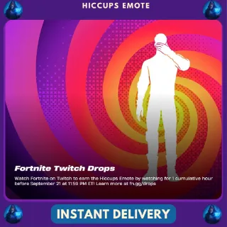 Hiccups Emote | Fortnite Twitch Drops [Instant Delivery]