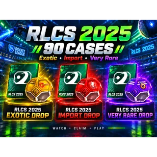 RLCS 2025 x90 Cases | Rocket League Twitch Drops