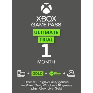 XBOX GAME PASS ULTIMATE - 1 MONTH TRIAL US Non-Stackable