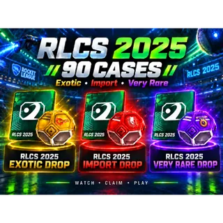 RLCS 2025 x90 Cases | Rocket League Twitch Drops