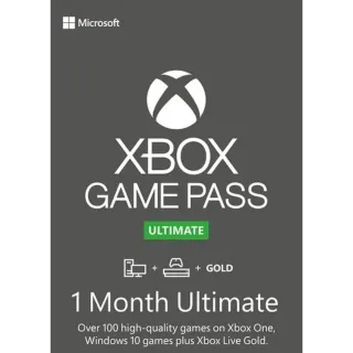 XBOX GAME PASS ULTIMATE - 1 MONTH TRIAL US Non-Stackable