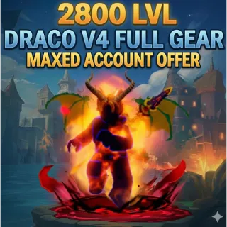 [Blox Fruits]⭐ LVL: 2800 + V4 DRACO FULL GEAR + GODHUMAN| Beli: 1m - 100M | Fragments: 100 - 100k | INSTANT DELIVERY ✅