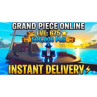 [GPO] ⭐ LVL:675 + 500000 Peli | GRAND PIECE ONLINE | INSTANT DELIVERY |📦 MAX ACCOUNT