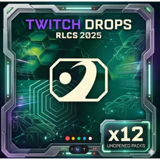 RLCS 2025 12 Items / Packs Twitch Drops | Rocket League