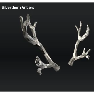 Silverthorn Antlers Roblox Hat Limited