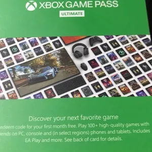 1 Month Xbox Game Pass ultimate (New Users)
