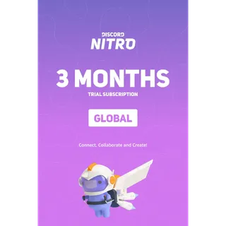 Discord Nitro 3 month (New User)