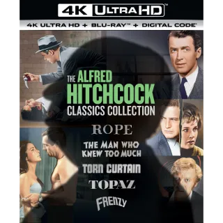 The Alfred Hitchcock Classics Collection MoviesAnywhere 4k Digital Code