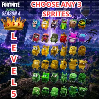 Pick Any 3 Sprites  Level 5 Mastered
