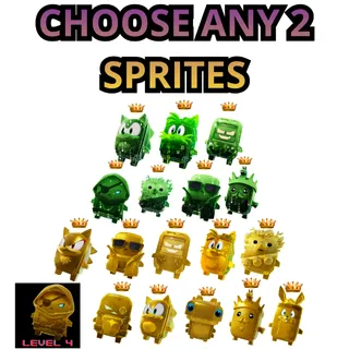 Choose Any 2 Sprites mastered