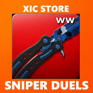 Sniper Duels | Butterfly Blue Camo