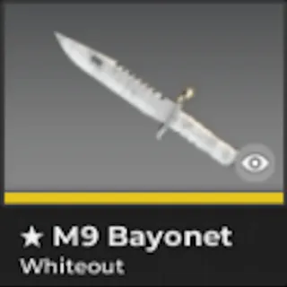 BLOXSTRIKE M9 BAYONET WHITEOUT