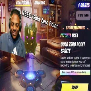 Gold Zero Point Sprite(MAX LEVEL)