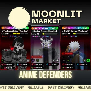 [ANIME DEFENDERS] - 4X ALMIGHTY BUNDLE *CHEAPEST* (100% LEGIT)