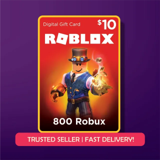 Roblox Card 10 USD - 800 Robux Key GLOBAL Auto Delivery (Instant