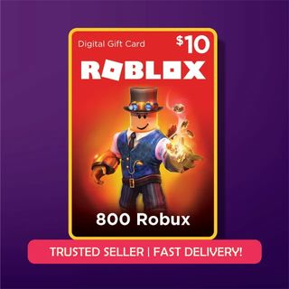 800 ROBUX Roblox Gift Card 10 USD FAST AND DELIVERY