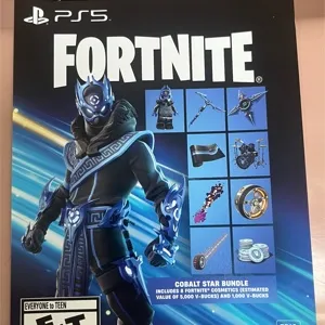 (EXCLUSIVE) FORTNITE PS5 COBALT STAR BUNDLE