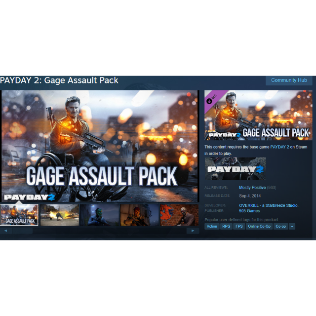 Payday 2 Dlcs Dragan Character Pack Gage Assault Pack Gage Mod