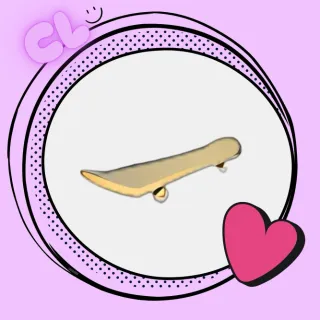 Gold Skateboard
