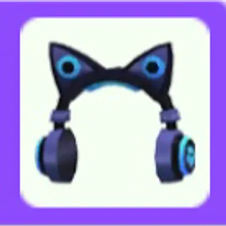 Blue Cat Ear Headphones